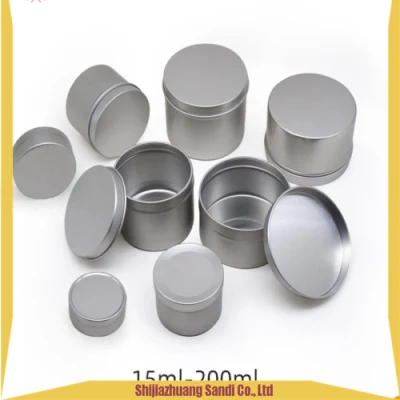 Empty Storage Container Bottle Aluminum Cosmetic Jars 5g 10g 15g 20g Silver Black Metal Aluminum Tin