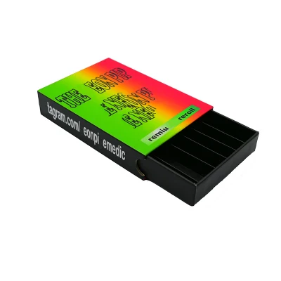 Custom Logo Pre-Roll Packaging Box Drawer Tube Boxes Child Resistant Cones Pre Roll Packaging with Matches