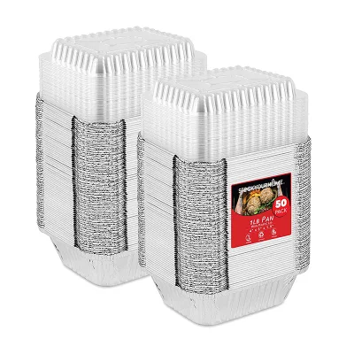 Food Grade Disposable Aluminum Foil Container Tin Drip Pans Tray Carryout Lunch Box