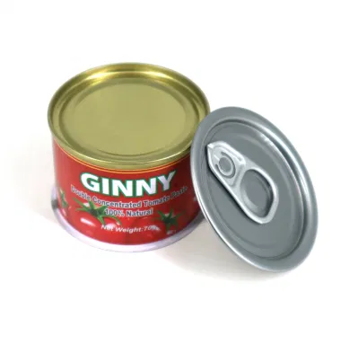 70g in Stock Food Grade Tomato Tin Can Metal Tuna Cans Empty Packaging