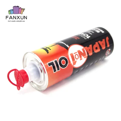 Factory OEM Metal Motor Oil Tin Can Packaging Customized Logo Engine Oil Tin Can Cmyk Lubricants Oil Tin Can