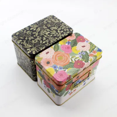 High Quality Square Colorful Metal Chocolate Sweet Candy Tin Can Gift Packing