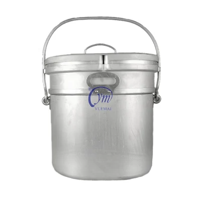 Camping Backpacking Hiking Large Capacity Lunch Box Army Style Mess Kit Tin 5 Parts in 1