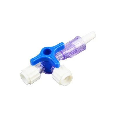 Medical IV Three-Way Stopcock with Luer Lock Valve