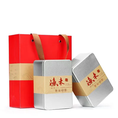 Metal Tin Box with Lid Rectangular Empty Tin Box, Portable Storage Metal Tin Container for Treats, Gifts, Small Items, Favors and Crafts