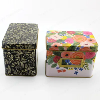 High Quality Square Colorful Metal Chocolate Sweet Candy Tin Can Gift Packing