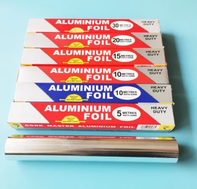 Heavy Duty Aluminium Foil Small Tin Foil Roll Foil Wrapping Paper Aluminum Foil for Food Packaging