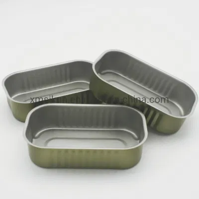 Square Shape Painted Customized Tin Can for Sardine Canning and Tuna Canning