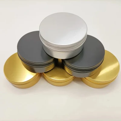 Round Food Tea Packaging Metal Tin Box for Cookie Coffee Candy