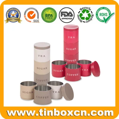 250g Cylindrical Tall Large Metal Mixed Nuts Tin with Embossing