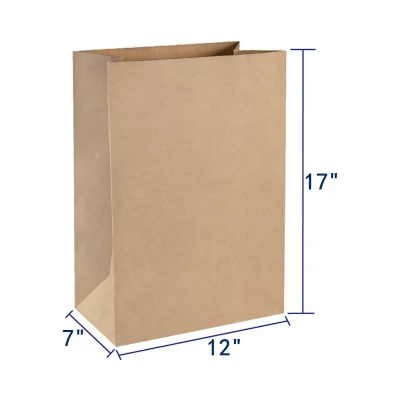 Custom Logo Printed Recycle Food Grade Karft Paper Bag Wholesale Food Packaging
