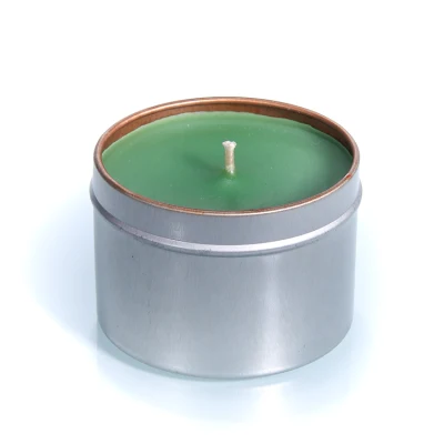 Round Aluminum Jars Candle Tin Can Aluminum Cosmetic Tin Box Container with Screw Lid