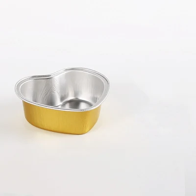 Wrinkle-Free Tin Foil Gold Thickening Disposable Barbecue Rectangular Meal Box with a Lid Aluminum Foil Takeaway Box
