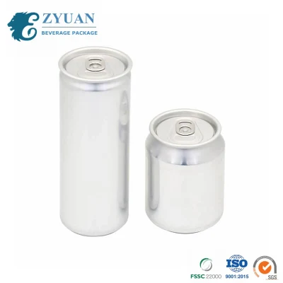 Exporter 2 Pieces Food Grade Beverage Beer Craft Beer Soda Energy Drinks Juice Soft Drink Alcohol Drink Spirits Carbonated Slim 250ml Stubby 250ml Aluminum Can