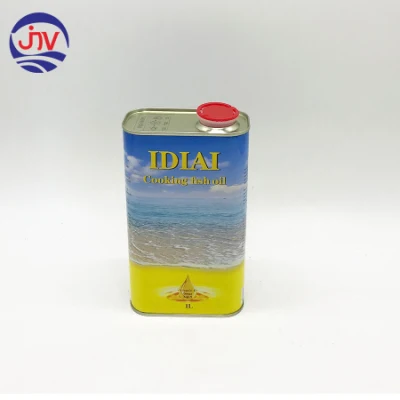 Custom Printed Rectangular Cooking Oil Tin Box Can