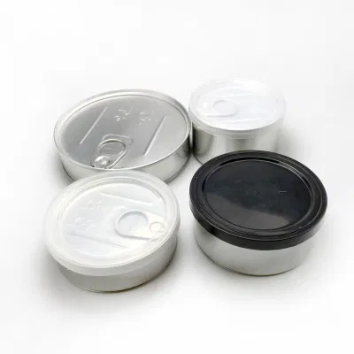 Custom Size Pattern Portable Food Grade Storage Cans Tin Jar