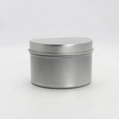 Custom Printing Empty Metal Packaging Container Tin Can Small Round Scented Candle Tin with Lid