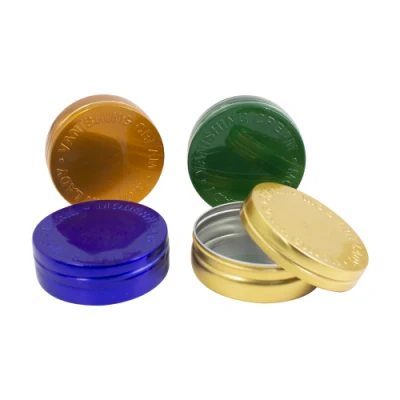 High Quality Wholesale Beautiful Aluminium Tin Jar Tin Container with Lid