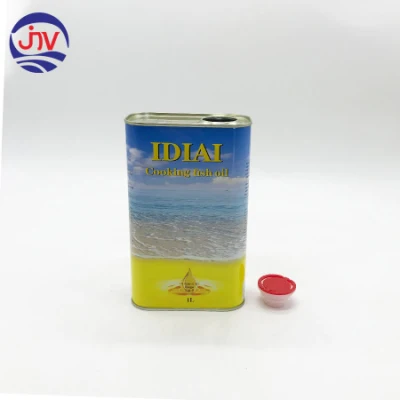 Custom Printed Rectangular Cooking Oil Tin Box Can