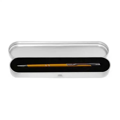 High Quality Custom Rectangular Printed Logo Lid Pencil Metal Box Tin Box