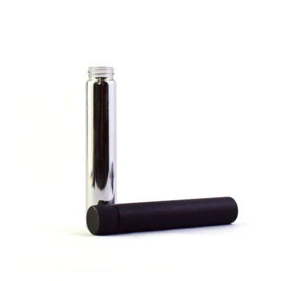 High Borosilicate 110mm 120mm Golden Glass Tube That Is Certified Child-Resistant Cap with Custom Box and Stickers