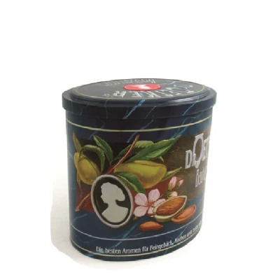 Custom Tall Oval Shaped Chocolate Nuts Packaging Metal Tin Can Tin Container
