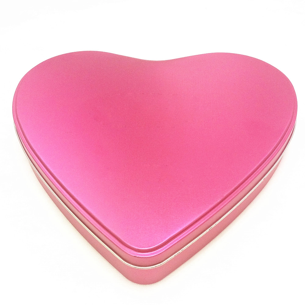 Wedding Heart Tin Box, Small Heart Shaped Tin, Candy Metal Box