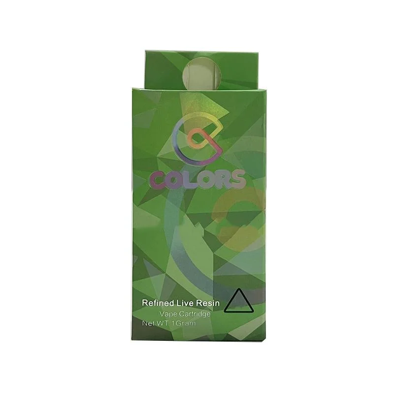 Colors Vape Cartridge 0.8ml 1.0ml Atomizers 510 Thread Cartridge 10 Color Boxes Packaging with Sticker Thick Oil Carts