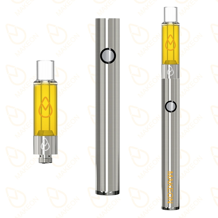 510 Atomizer Makeon G1 Pctg Material Full-Glass 510 Carts Cartridges 1.0ml OEM Brand Custom Packaging Box Lead Free Metals Free