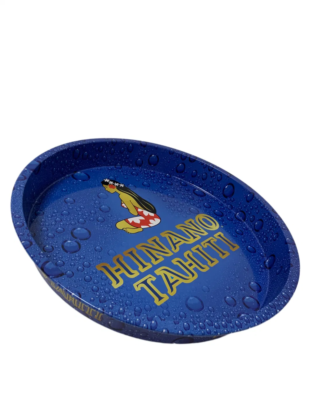 Hot Sale Round Tin Sercing Tray for Food or Dink Bottle Metal Service Beer Tray Tin Tray Metal Tray