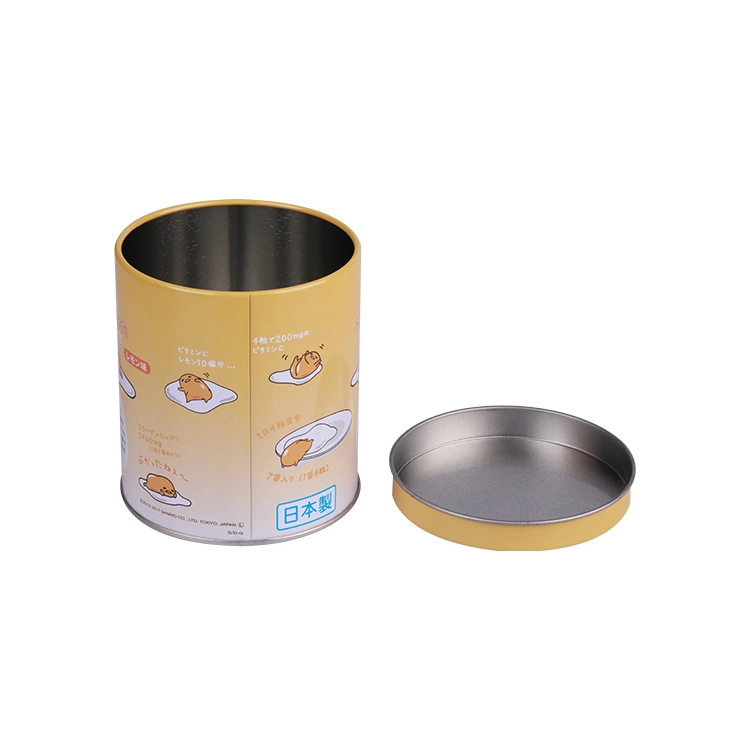 Custom Printed Small Round Tin Packaging Box for Food/Tea/Candy/Cookie/Biscuits/Chocolate/Gift