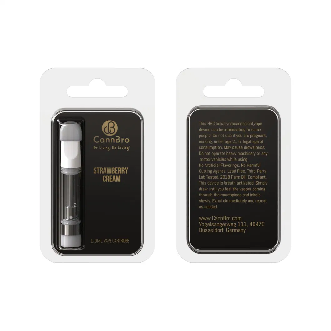 Custom Logo Vaping Pen Hhc Oil 510 Carts Cartridges Ceramic 1.0ml Empty Vape Cartridge for Thick Oil