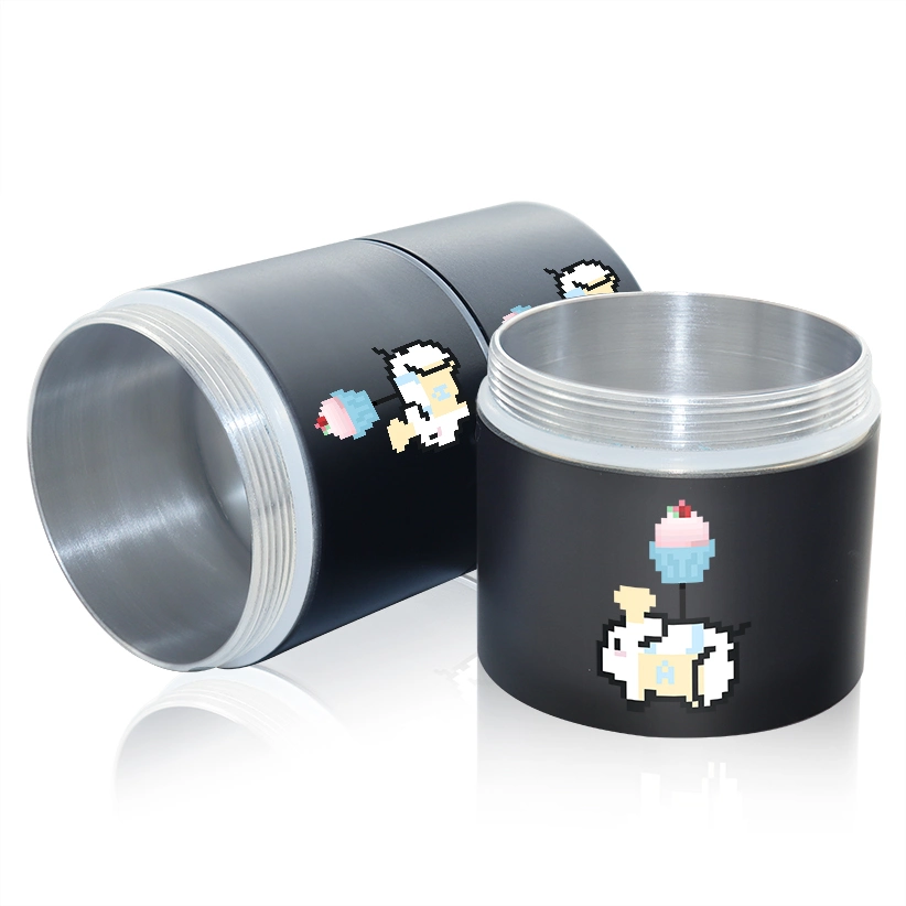 Airtight Child Resistant Tin Cans Packaging Childproof Gummies Dry Flower Metal Case