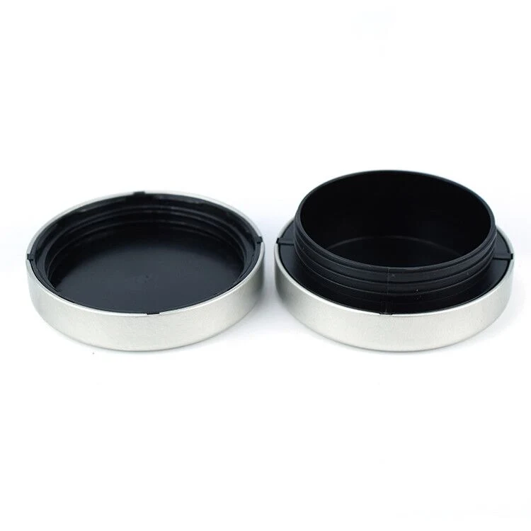 Custom Embossed Logo Round Metal Tin Container Can Box with Lid