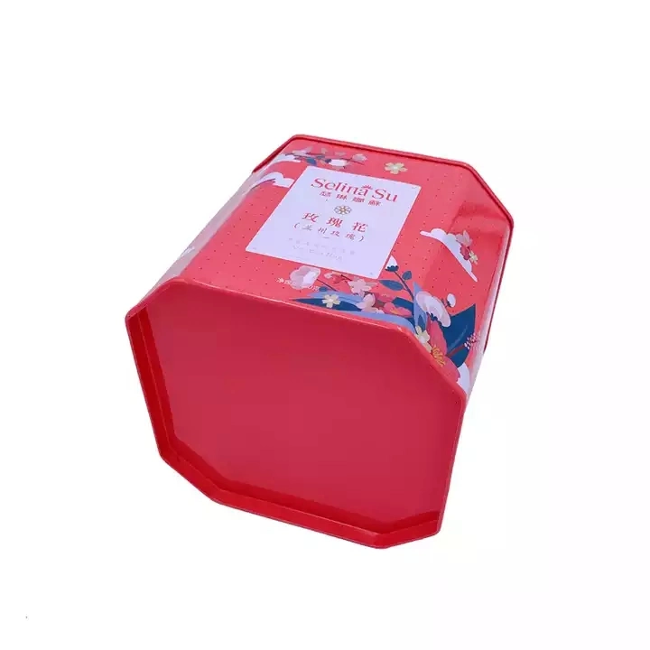 Wholesale Round Empty Metal Tea Tin Can Container Tea Tin Box