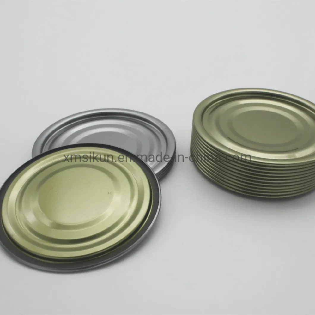 Hot Selling 211# Round Metal Tinplate Easy Open End for Tinplate Can Packaging