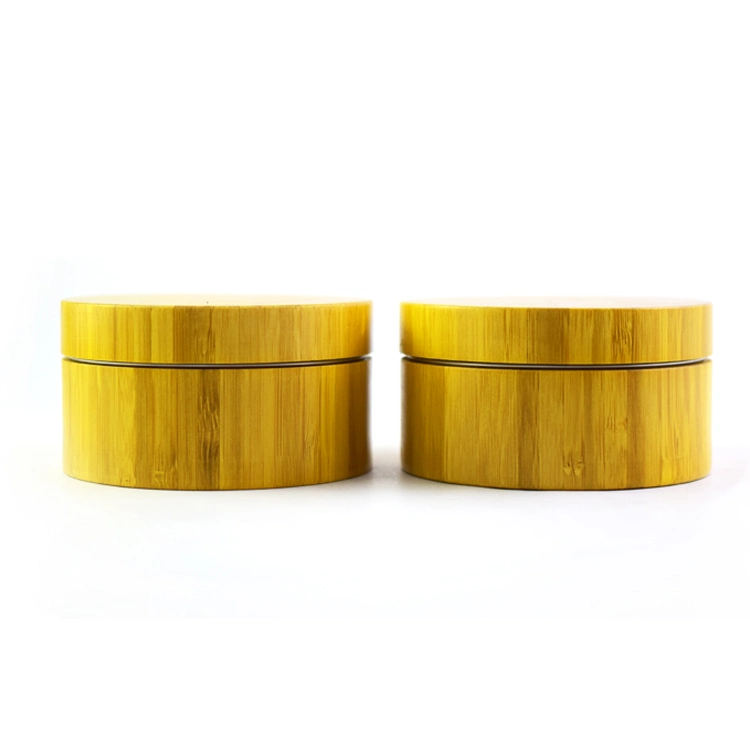 Child Resistant Tin Can with Bamboo Outside