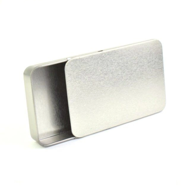 Wholesale Customized Aluminium Stainless Steel Storage Small Metal Rectangular Hinge Empty Chocolate Packing Cube Tin Box for Candy