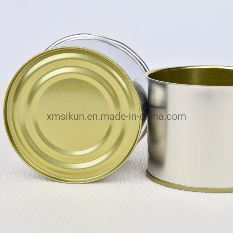 9121# New Food Grade Empty Cans for Packing Sold Hot Rectangular Cylinder with Cover Tinplate Material