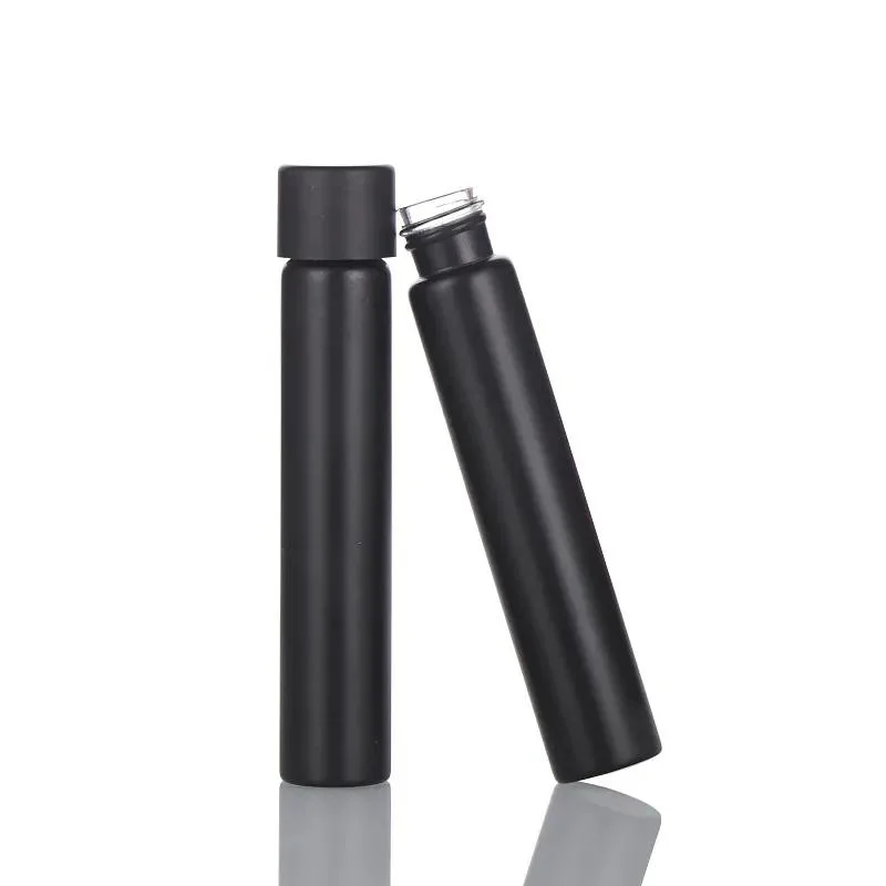 120mm Child Proof Packaging Matte Black Borosilicate Glass Doob Tube