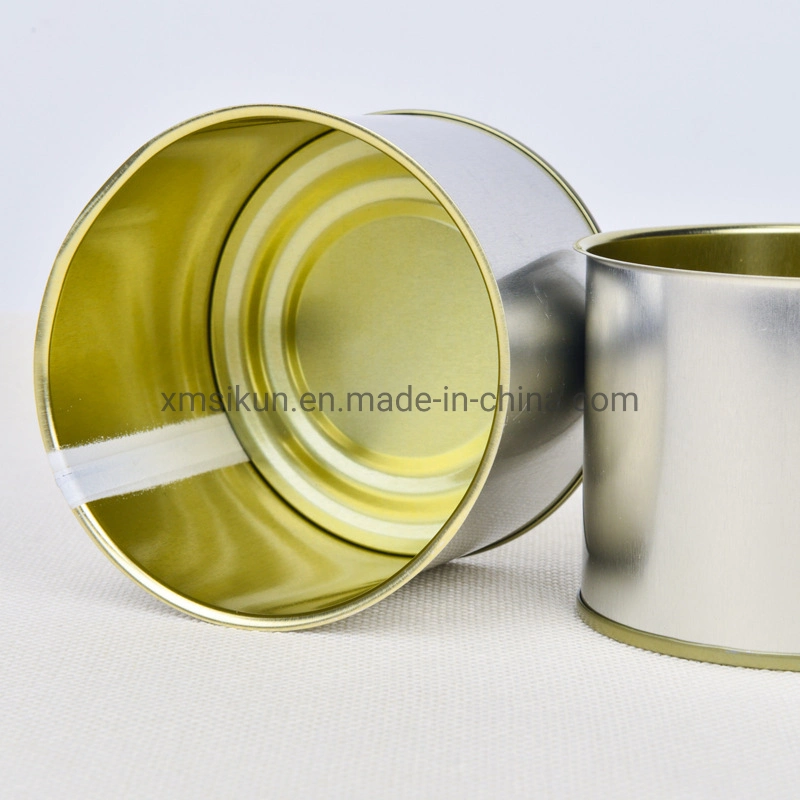 9121# New Food Grade Empty Cans for Packing Sold Hot Rectangular Cylinder with Cover Tinplate Material