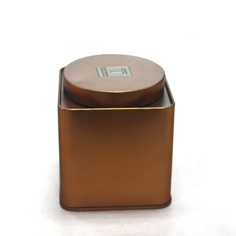 Factory Custom Square Teabag Tin Can for Tea Bags with Inner Lid