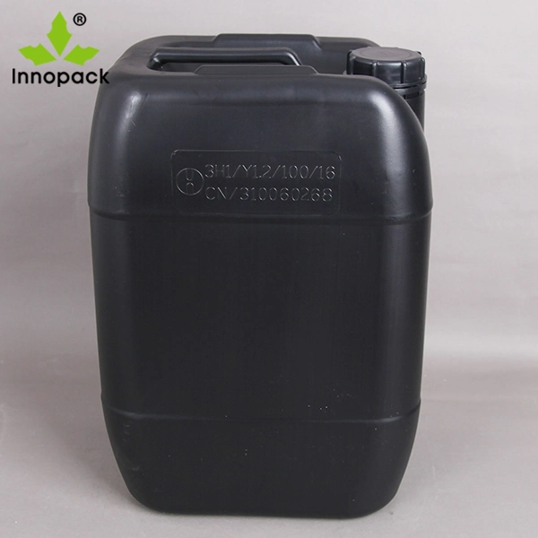 Black 20L Jerry Can with Airtight Screw Cap