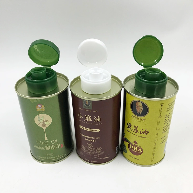 Metal Boxes Tin Packaging Sunflower Cooking Oil