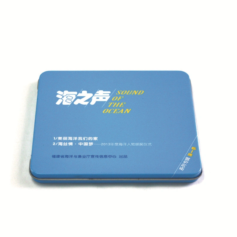 Manufacturer Custom Empty Thin CD Packaging Tin Case DVD Tin Box
