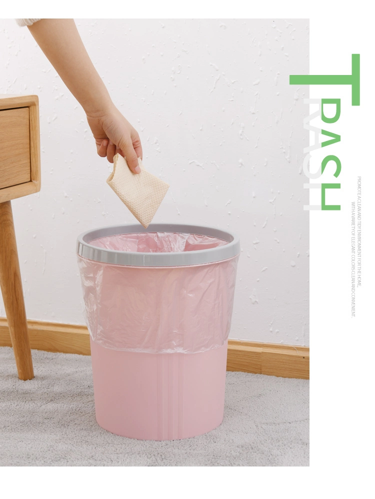 Simple Paper Basket Hollow Garbage Bin Toilet Household Trash Can
