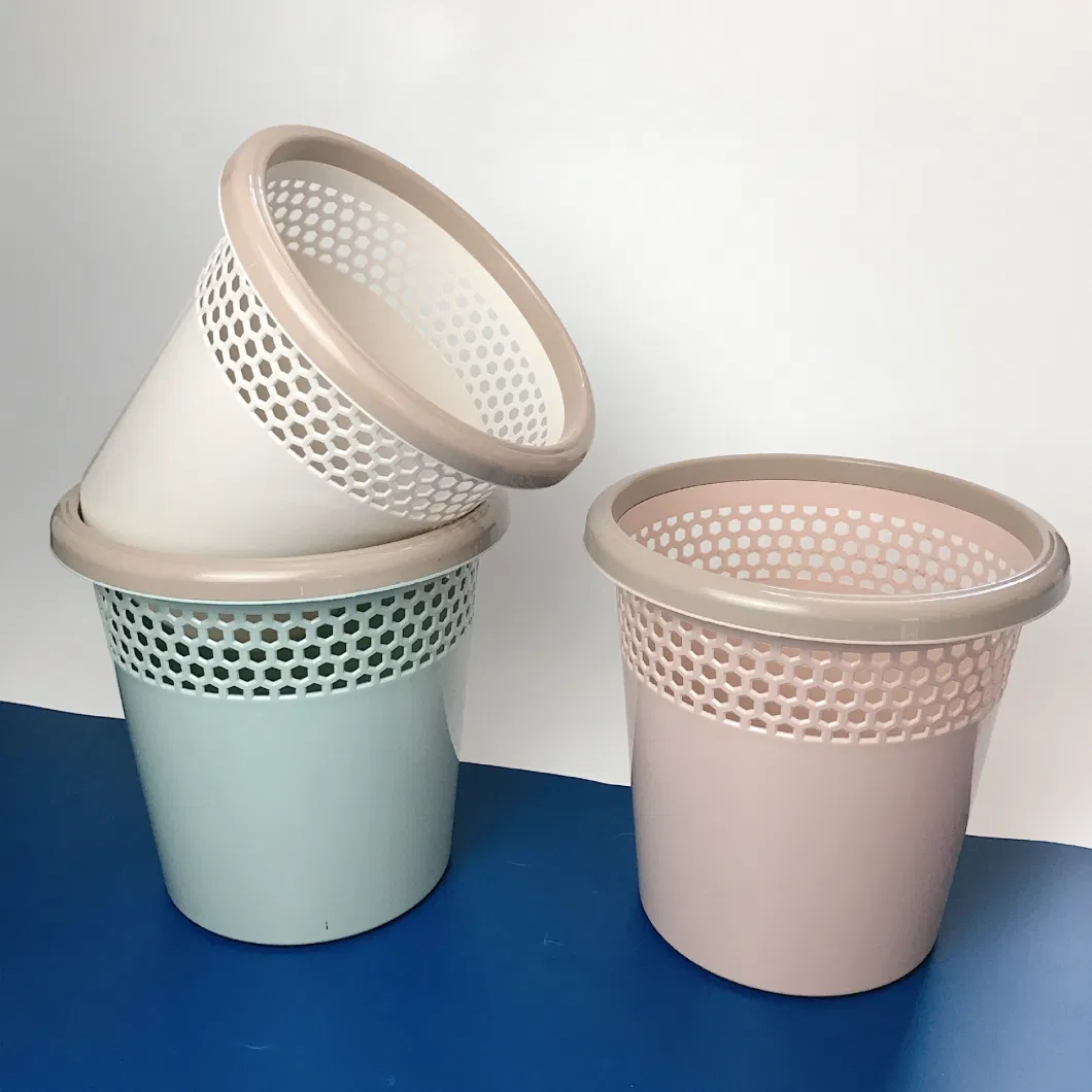 Large Capacity Fashionable Trash Bin Plastic Trash Can for Multiple Scenarios