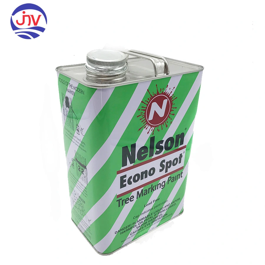 4 Liters Small Metal Tin Cans for Paint Gasoline Chemicals