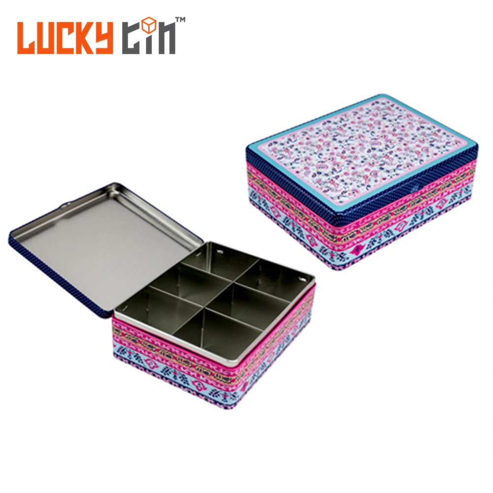 Custom Printing Tinplate Packaging Rectangle Metal Case Empty Luxuery Playing Card Games Tin Box for Playing Cards Games