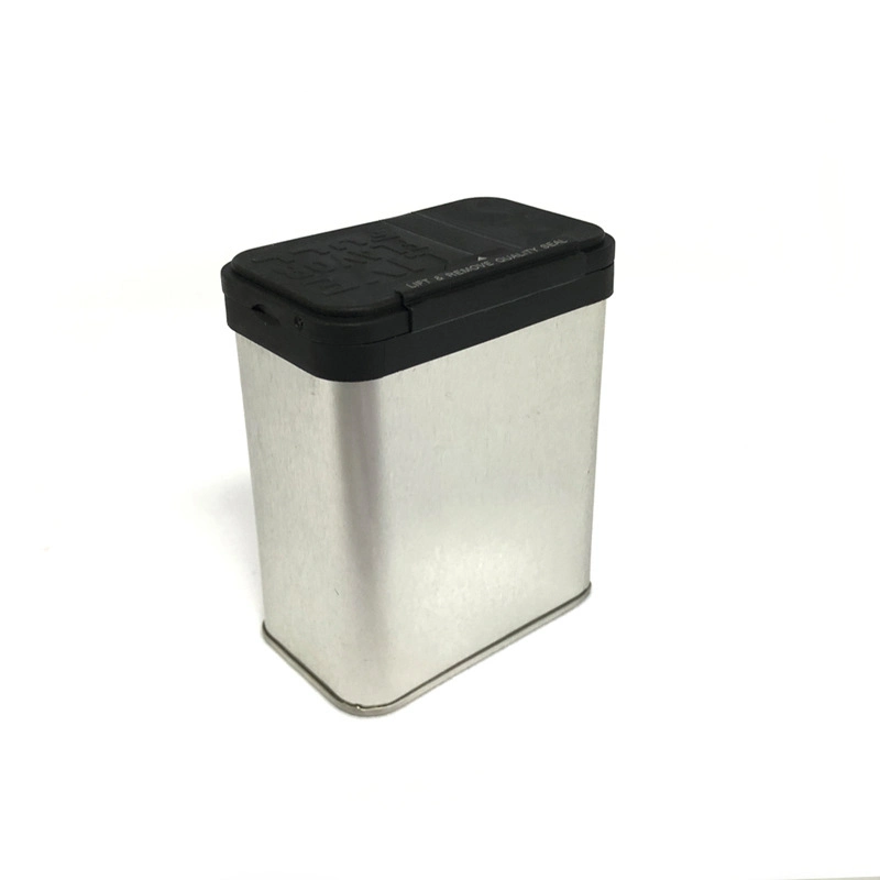 Custom Food Grade Small Tall Rectangular Prepper Spice Shaker Tin with Shaker